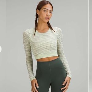 LULULEMON | Ebb to Street Long Sleeve Cropped top Sz US 8